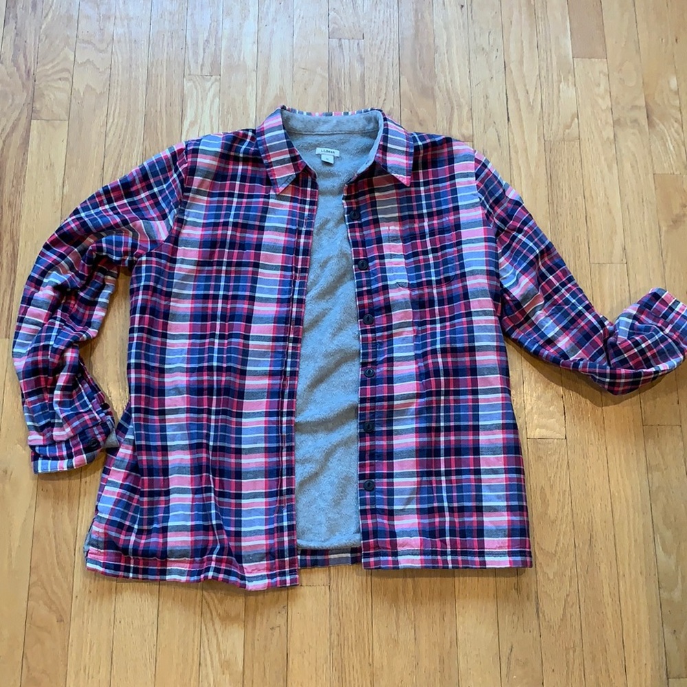Flannel shirt w fleece lining